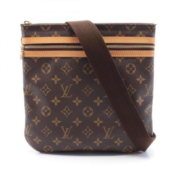 LOUIS VUITTON Brown Monogram Leather Shoulder Bag - Picture 1 of 8